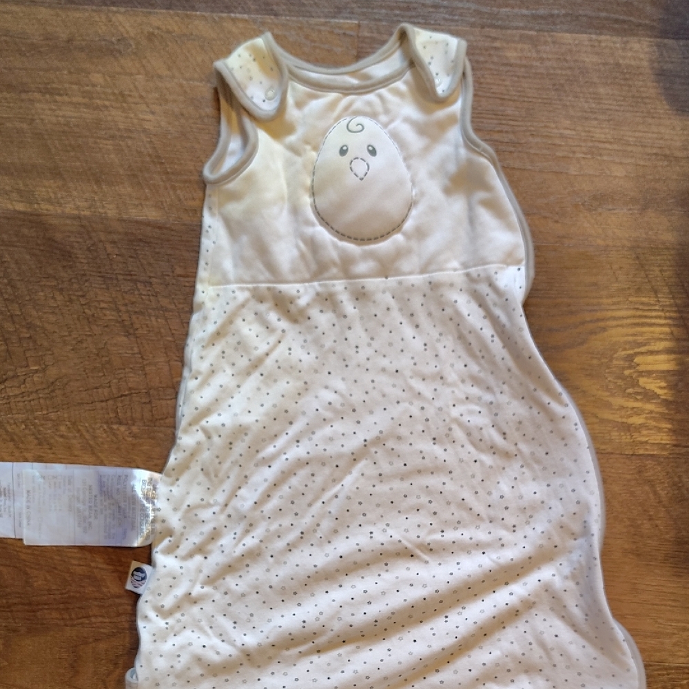Nested Bean Cream Sleep Sack with Polka Dots